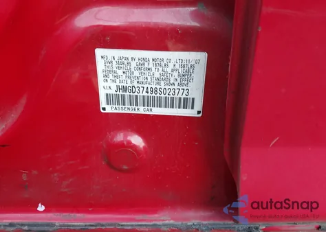 2008 Honda Fit from USA, damaged, VIN JHMGD37498S023773